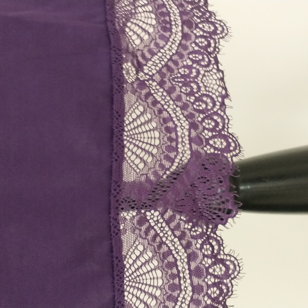Elegant Purple Lace Chemise Size S - Picture 4 of 7